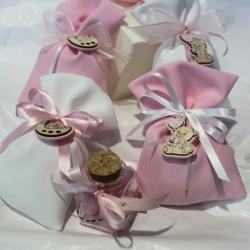 Battesimo Bimba - Bomboniera sacchetto