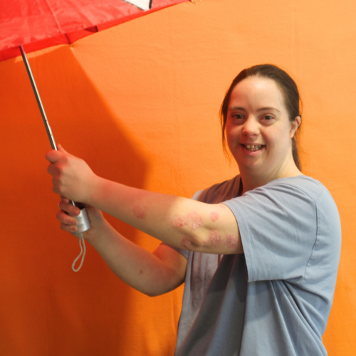 Ombrello pieghevole - cuori